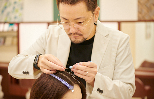 パーマやカラー、なりたいヘアスタイルが楽しめる